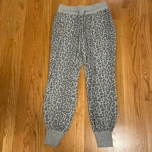 Cheetah print joggers